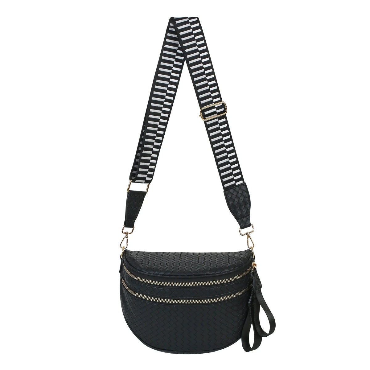 GoFree - Woven Leather Bum Bag