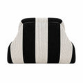 Striped Black and Cream