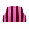 Striped Pink and Burgundy