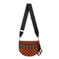Checkered Orange and Black
